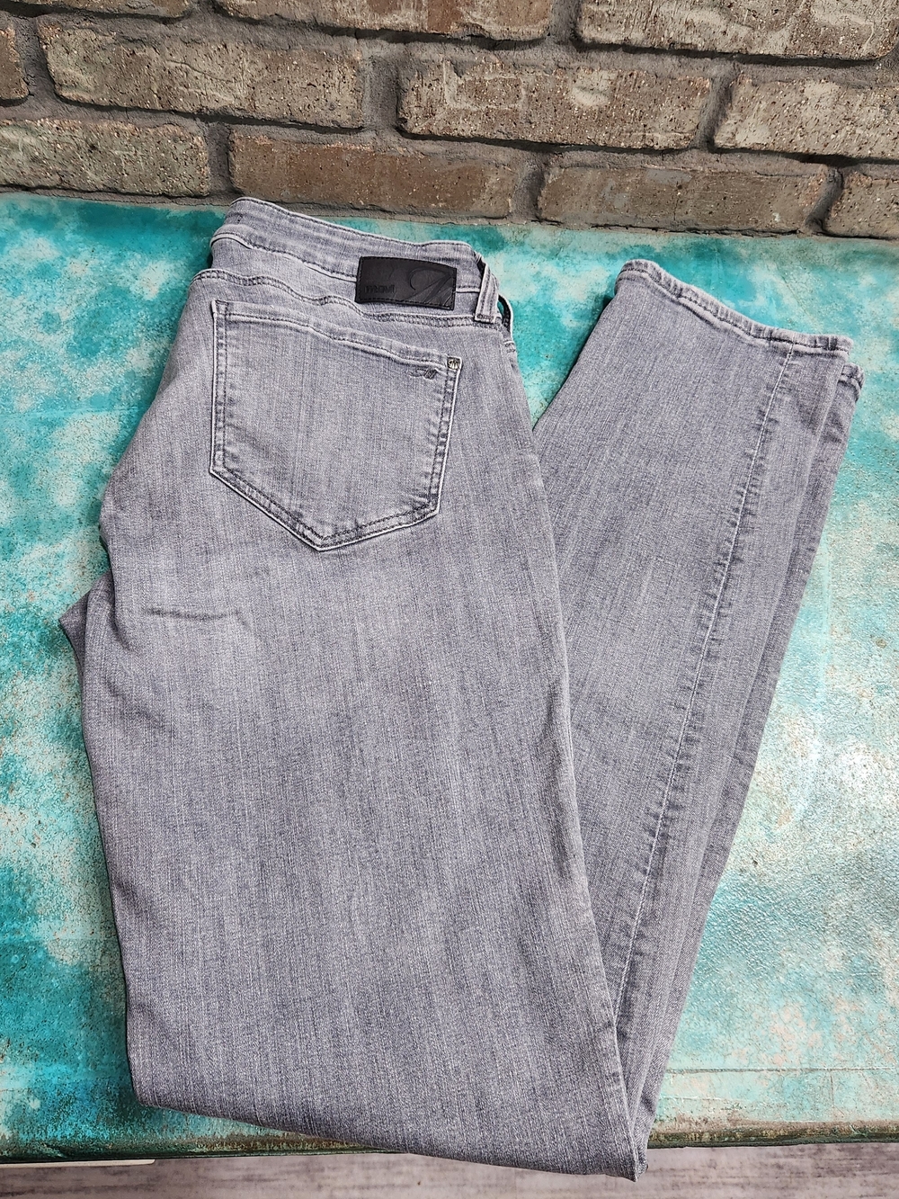 Mavi Grey Emma Slim Boyfriend Jeans, Size 28x32
